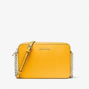 Michael Kors Jet Set Large Saffiano Leather Crossbody Bag